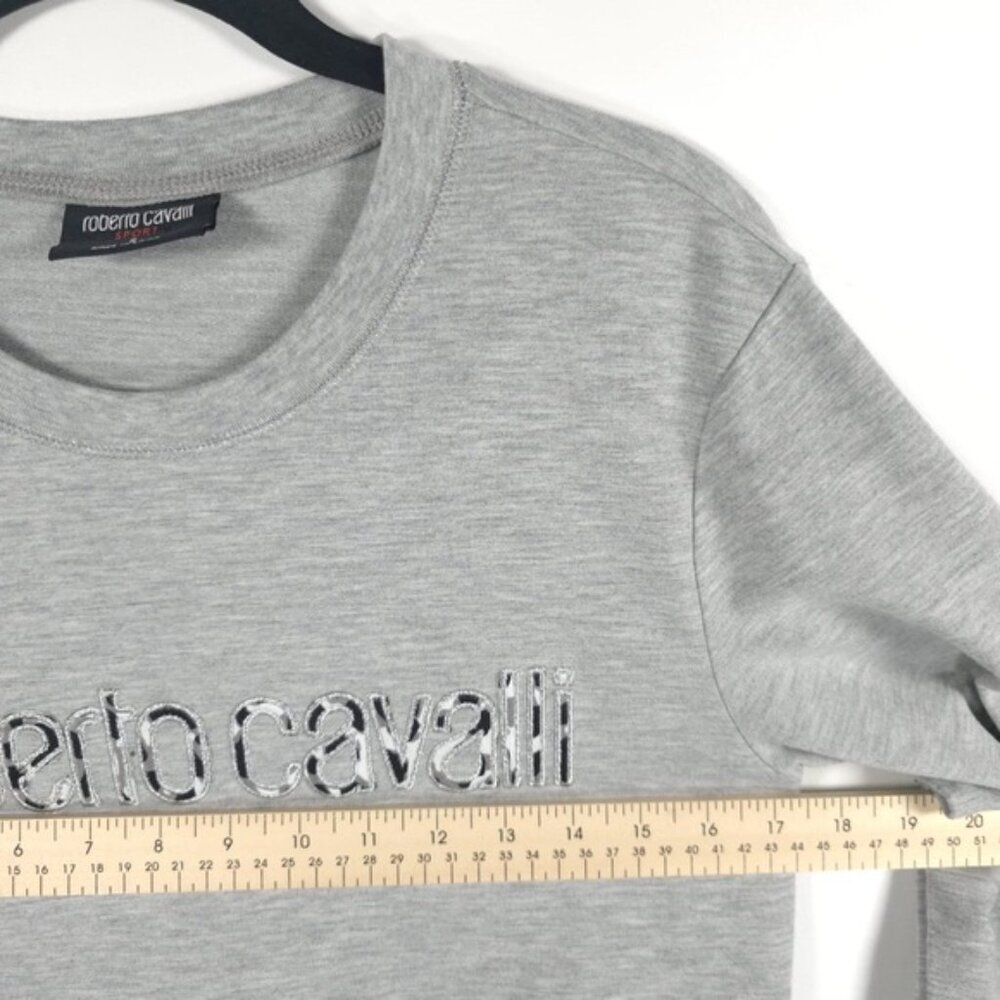 Roberto Cavalli‎ Sport Crew Neck Pullover Sweater Asymmetrical High Low SMALL - Picture 4 of 9